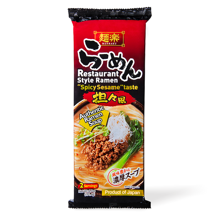 Hikari Miso - Menraku Sopa de Ramen Sabor Sésamo Picante 2x95,7g