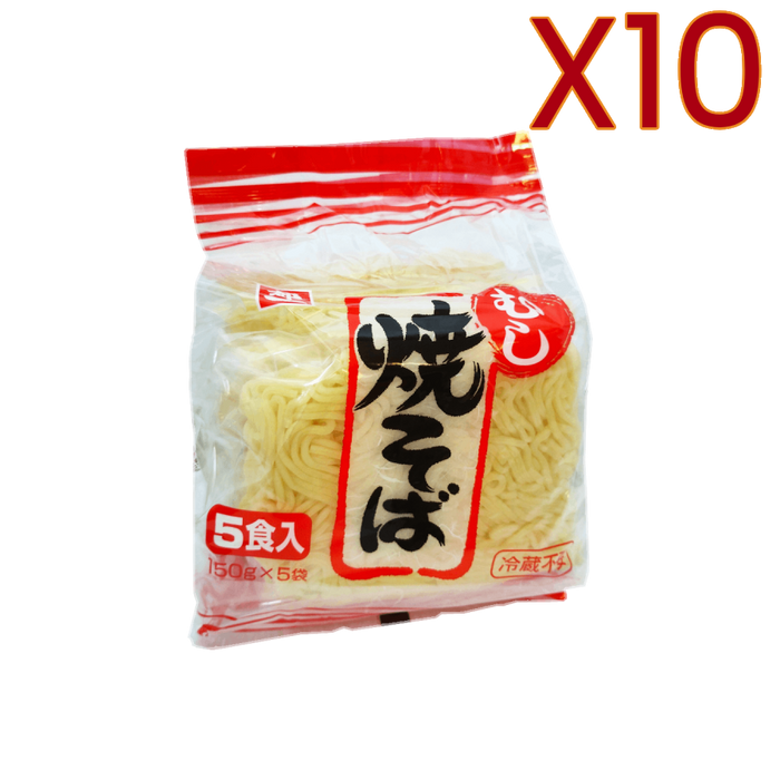 Miyakoichi - Fideos Ramen Mushi Yakisoba 5P 5x150g X10 PACK
