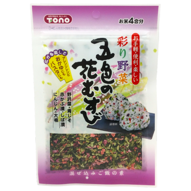 Tono - Furikake Fünf Blumenfarben für Onigiri 32g