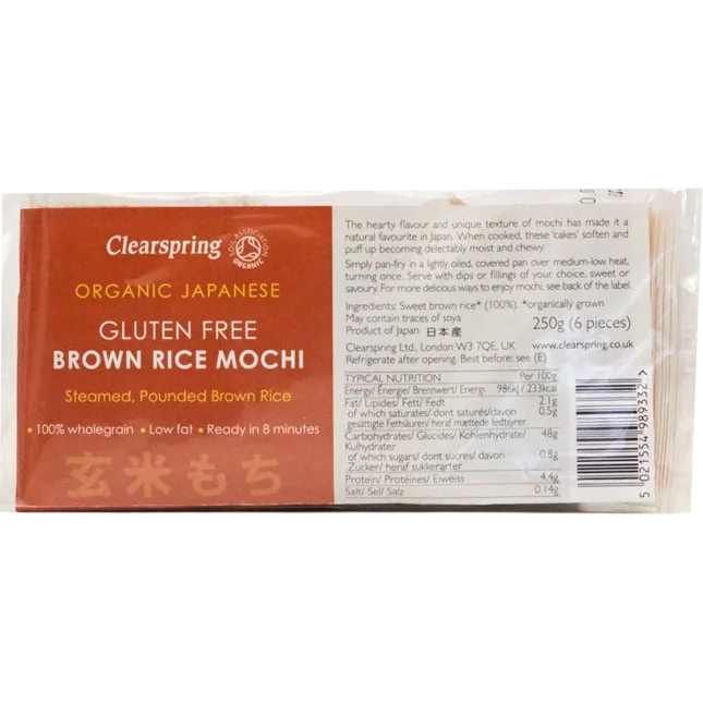 Clearspring - Mochi dulce de arroz integral BIO 250g