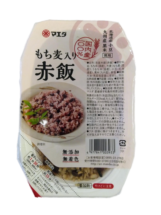 Maeda - Sekihan roter Reis mit Azuki und Graupen 150g